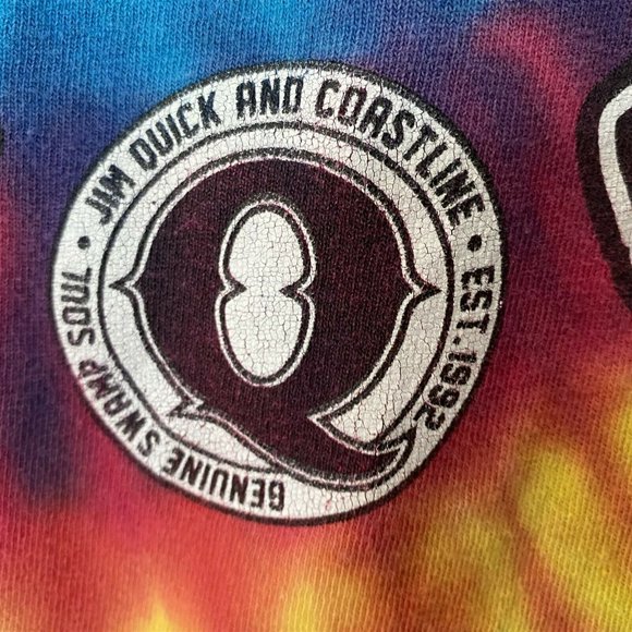 The Coastline Band Jim Quick Swamp Soul tie dye t-shirt size Small - Picture 8 of 8